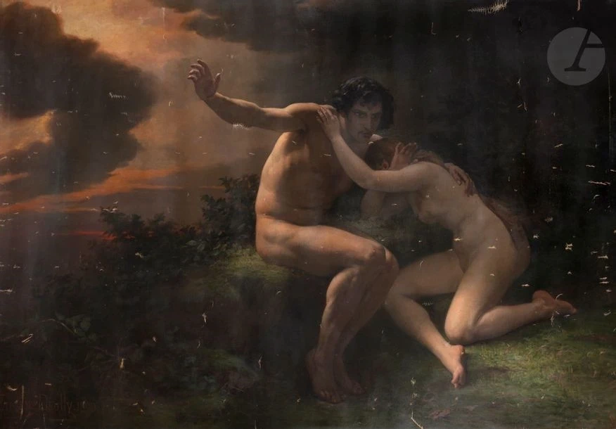 Eugène Auguste François Deully - Adamo ed Eva. Un incidente, 1890